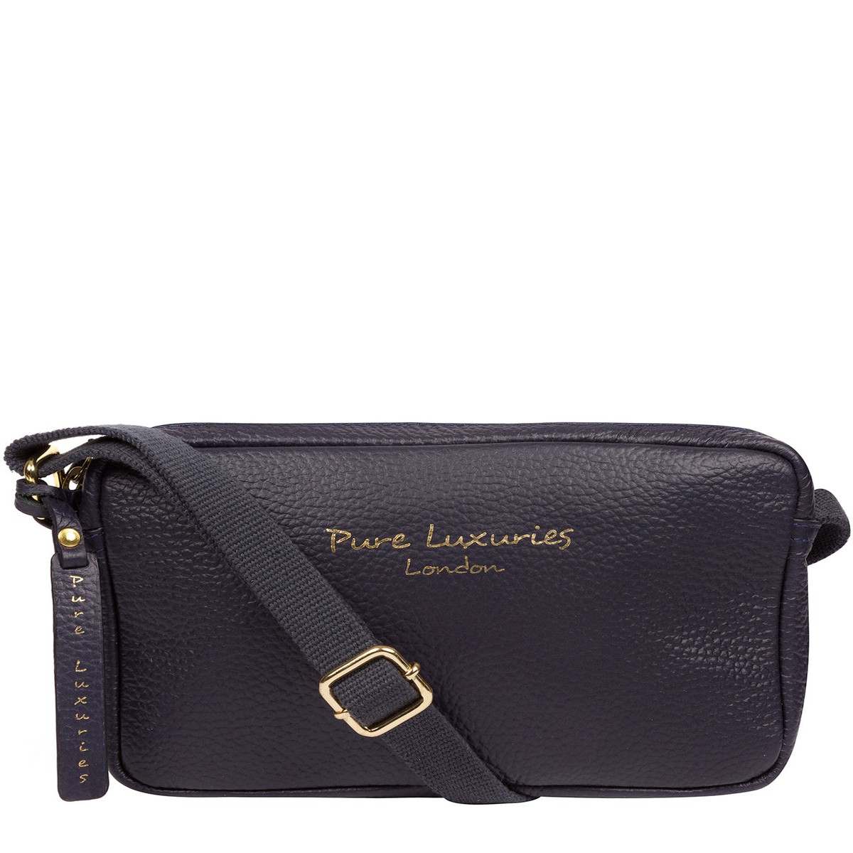 'Laine' Ink Leather Cross Body Bag