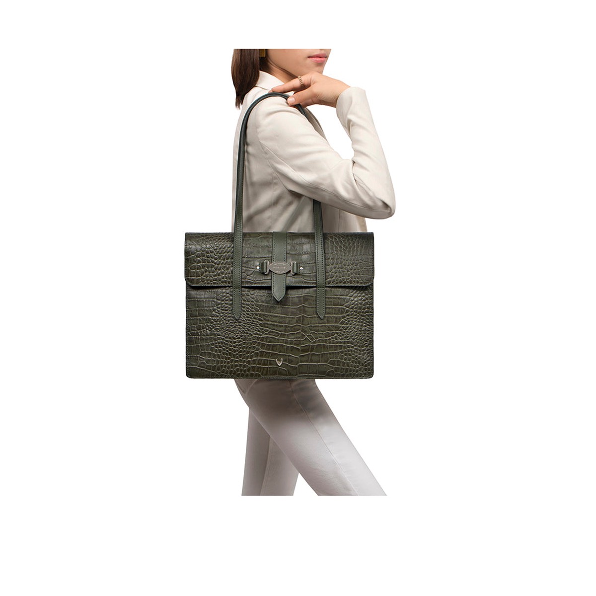 Santiago 06 Green Leather Shoulder Bag