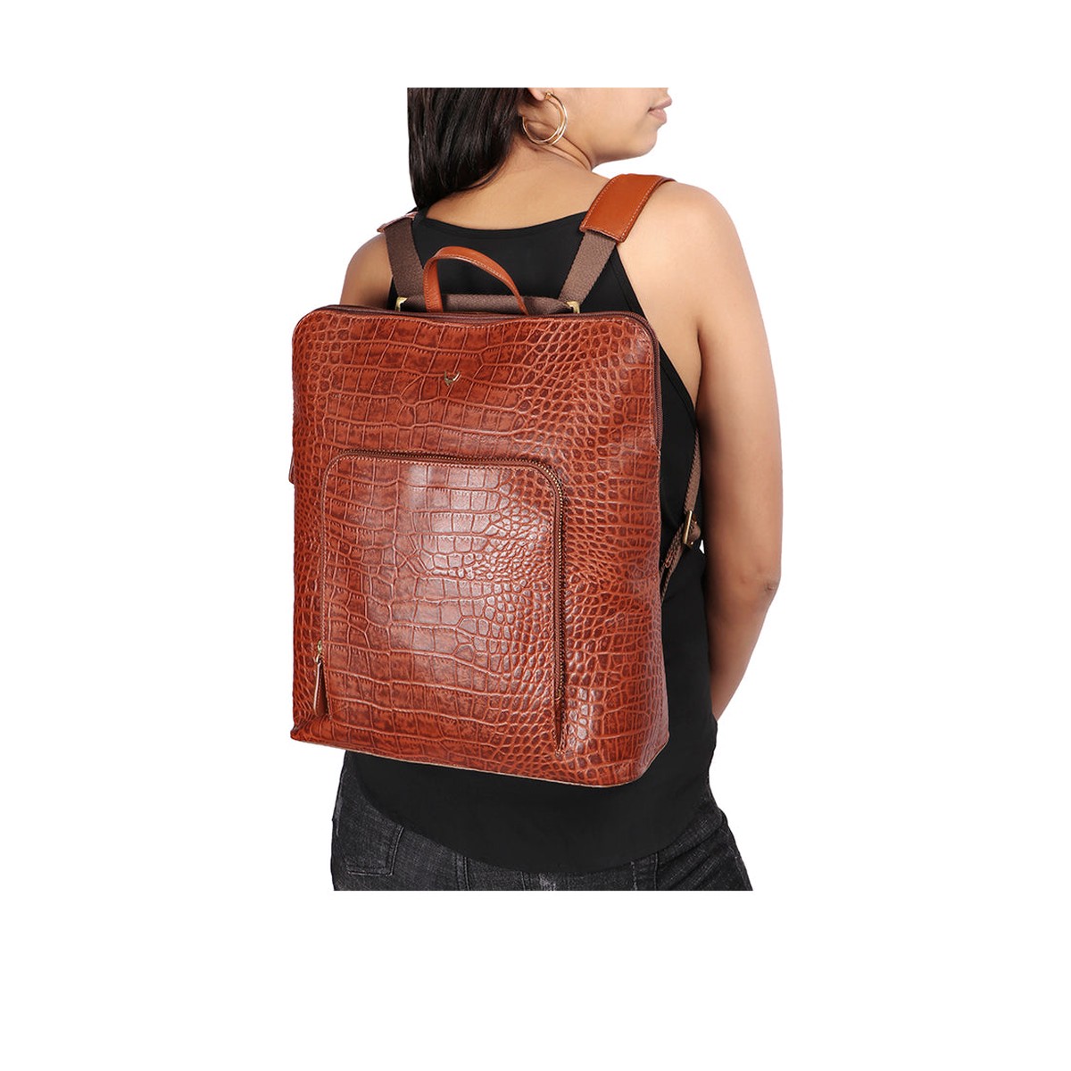 Ee Mae 01 Tan Leather Backpack