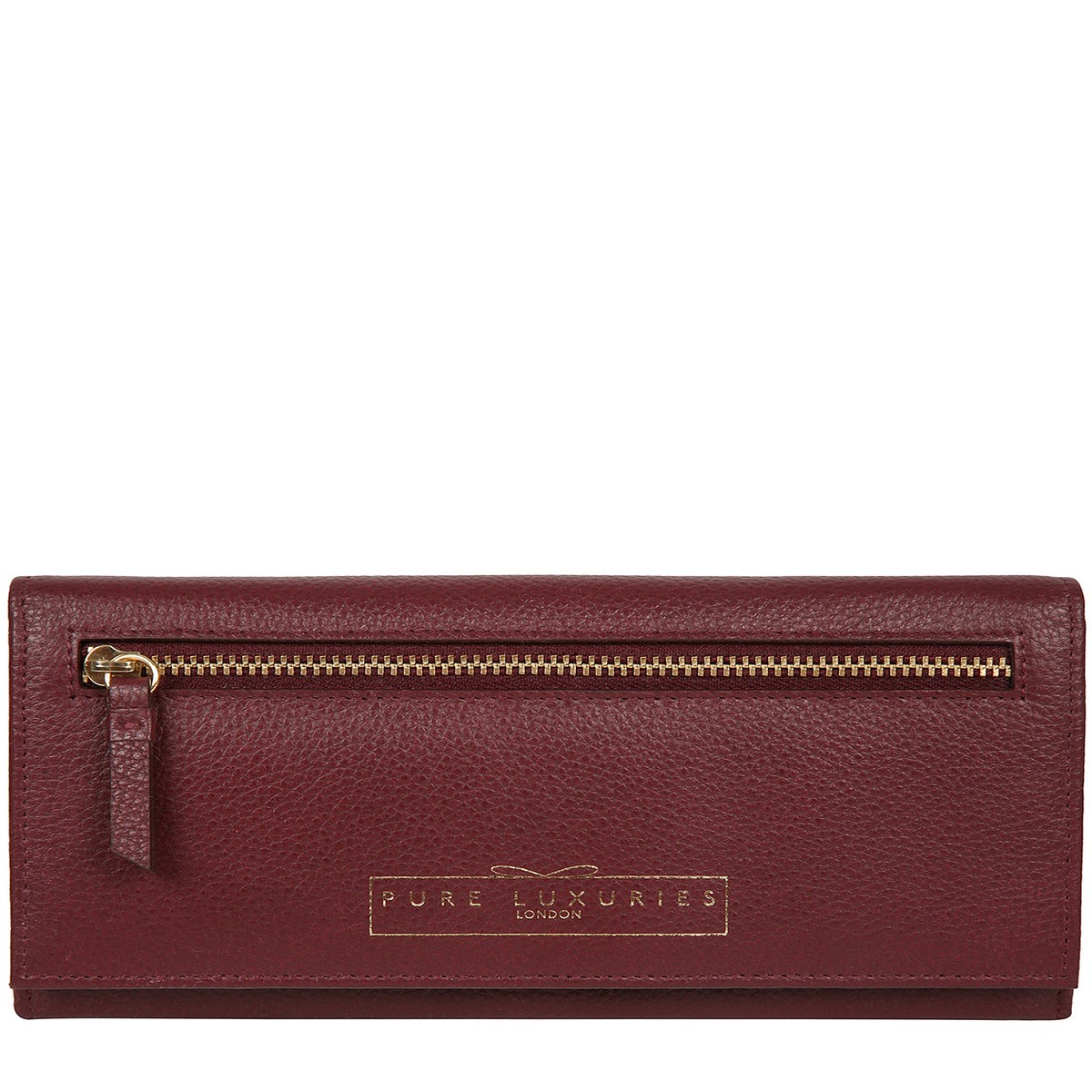 'Monika' Pomegranate Leather Purse