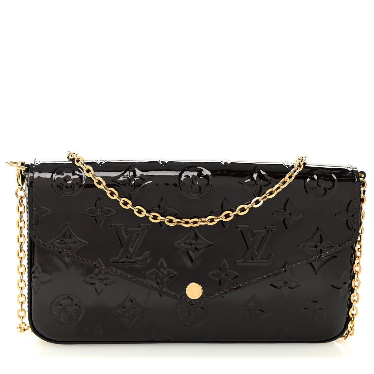 Vernis Pochette Felicie Chain Wallet Amarante