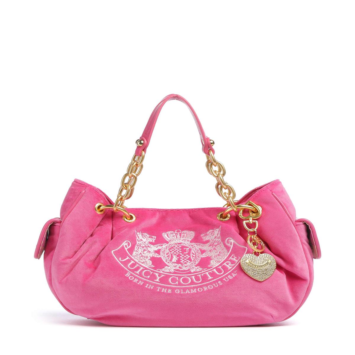 Juicy Couture Daydreamer Classic Crest M Hobo bag pink yarrow