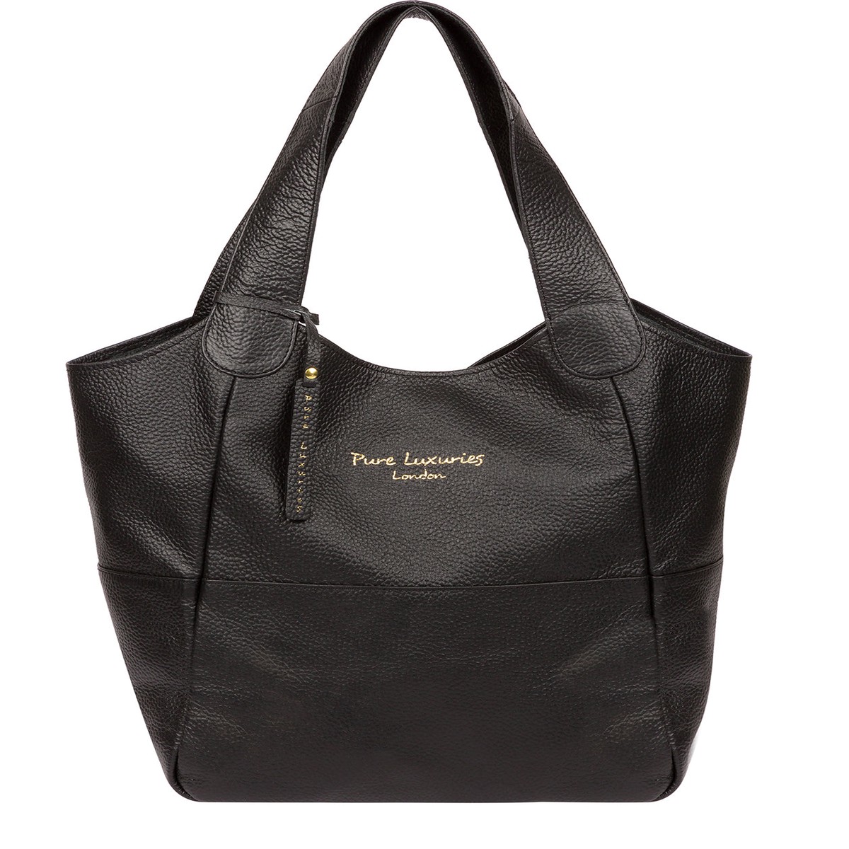 'Freer' Black Leather Tote Bag