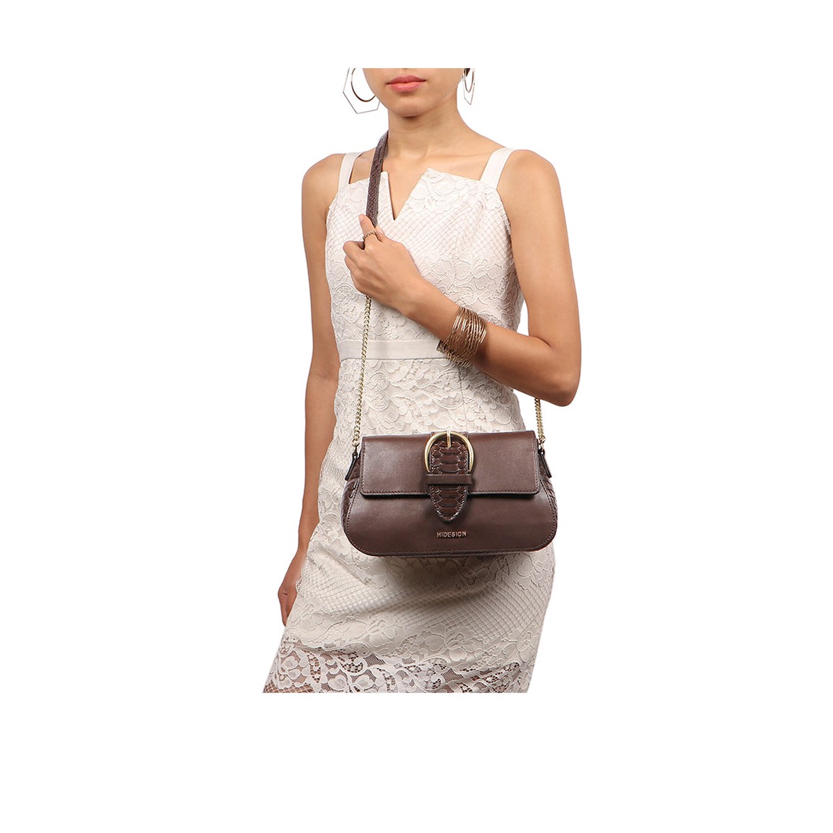 Gwen 03 Brown Leather Sling Bag
