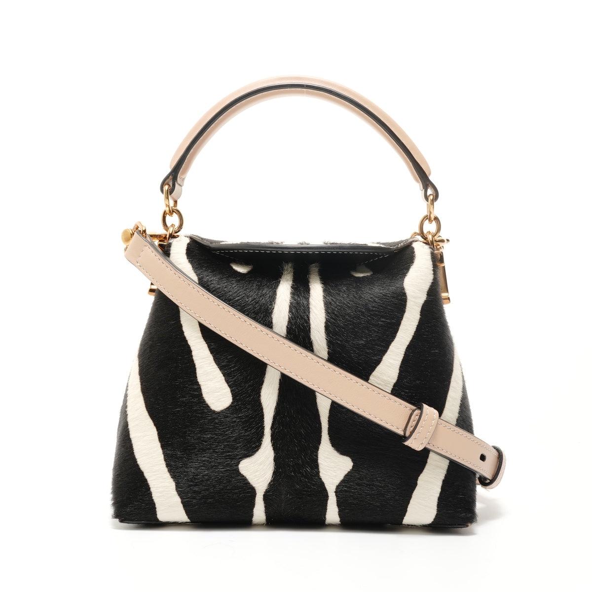 Tod's Zebra 2-Way Calfskin Handbag black WS28087