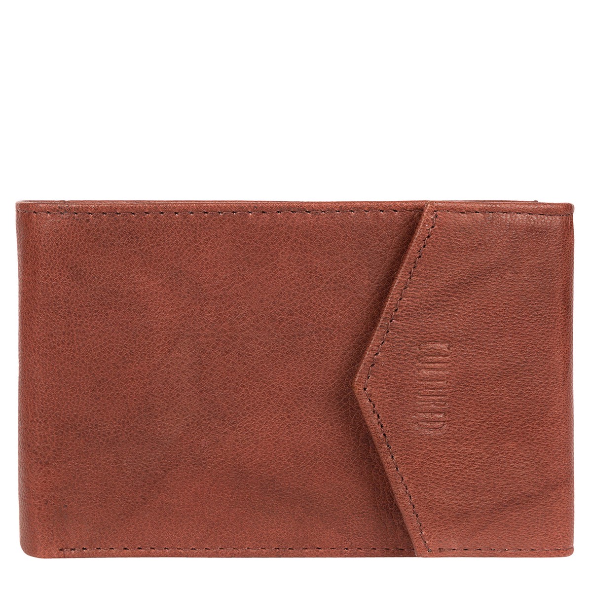'Doyle' Vintage Brick Leather Bi-Fold Wallet
