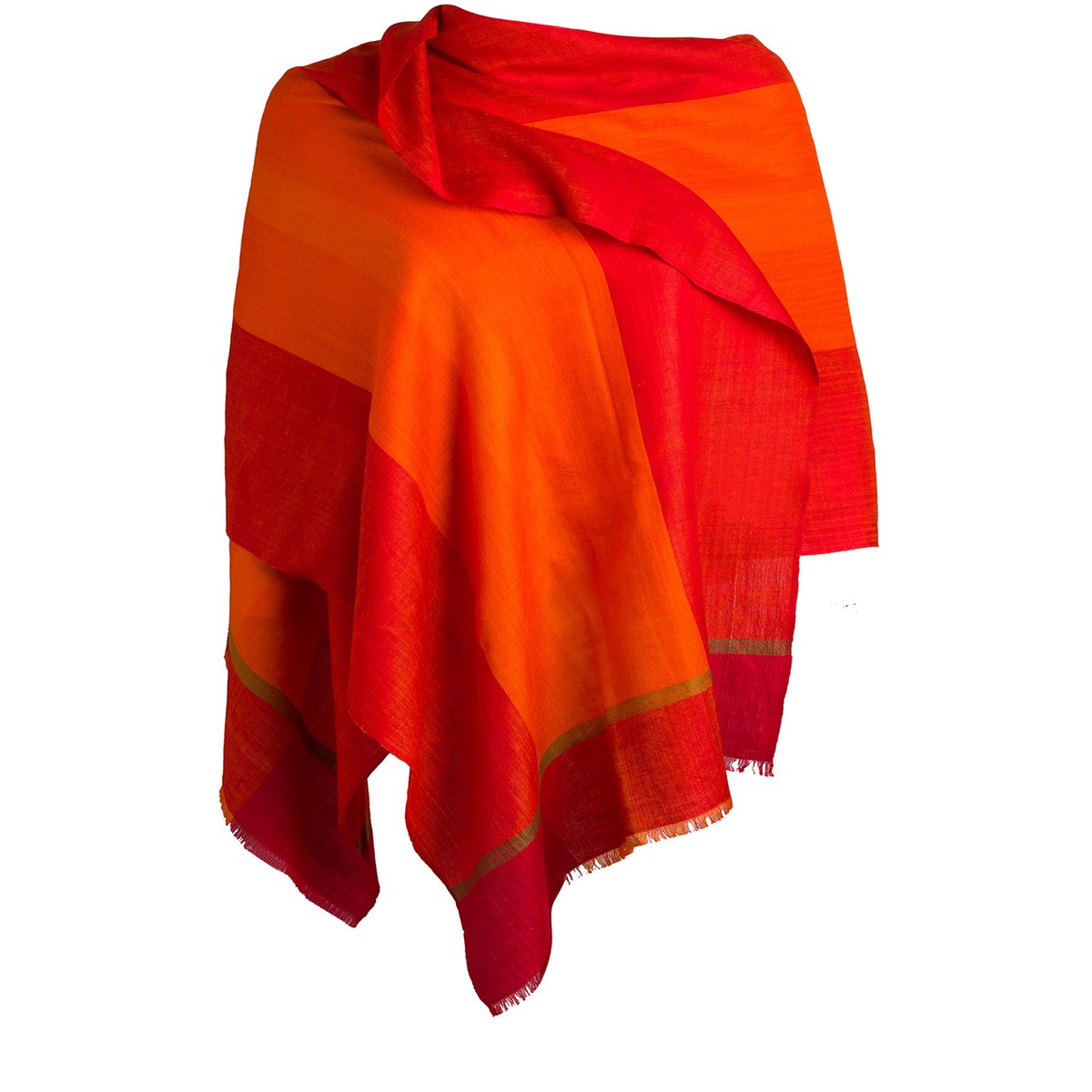 'Solar' Cashmere & Merino Wool Shawl Wrap
