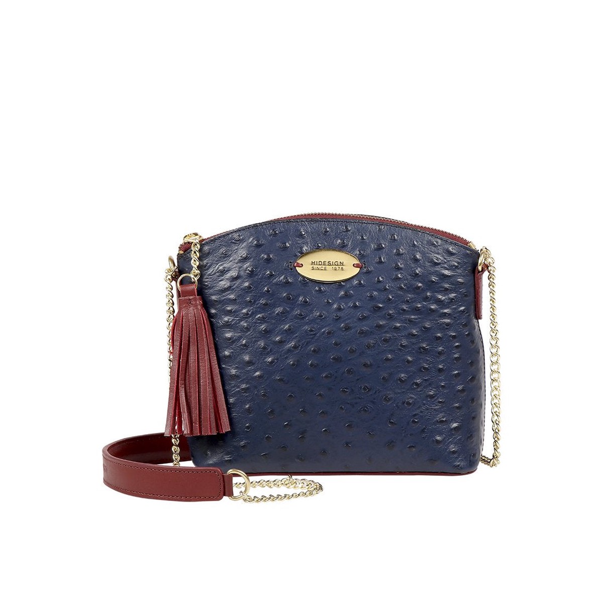 Ee Morocco 02 Blue Leather Sling Bag
