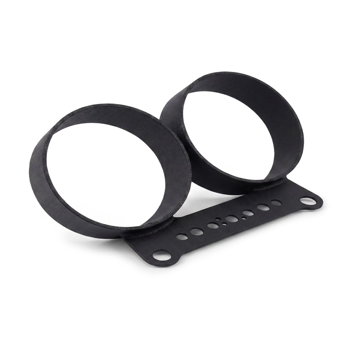 Viking Dual Motorcycle Gauge Mounting Kit Matte Black