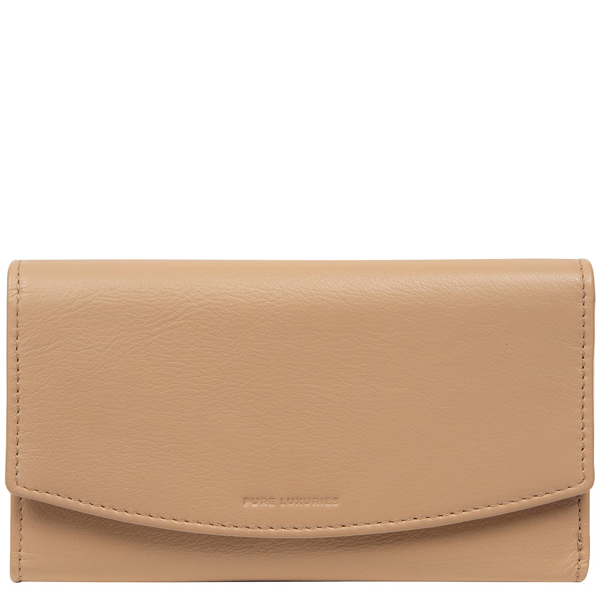 'Sarah' Latte Leather Purse