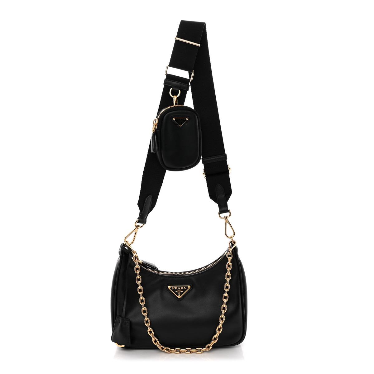 Vitello Re-Edition 2005 Shoulder Bag Black