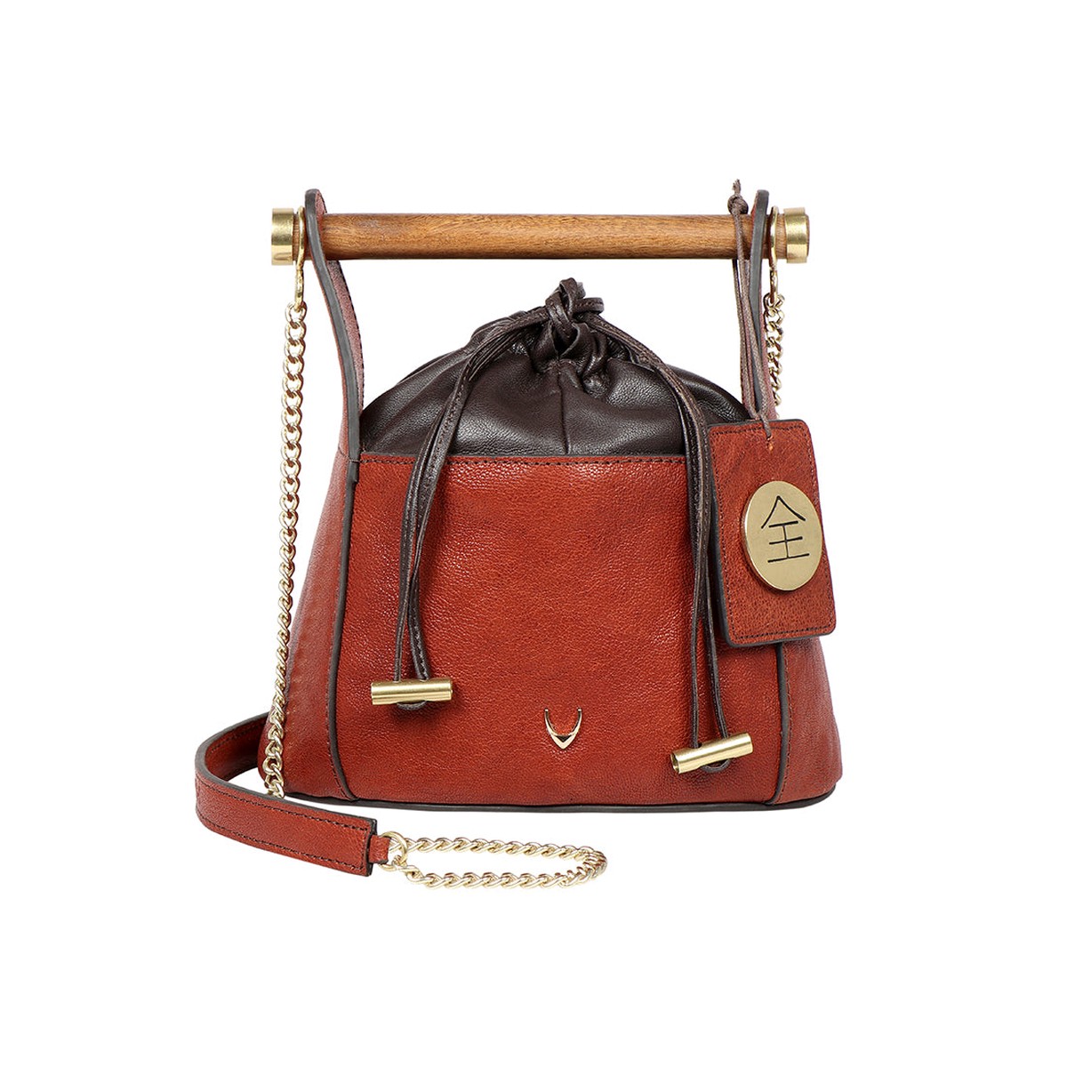 Zazen 01 Brown Leather Sling Bag
