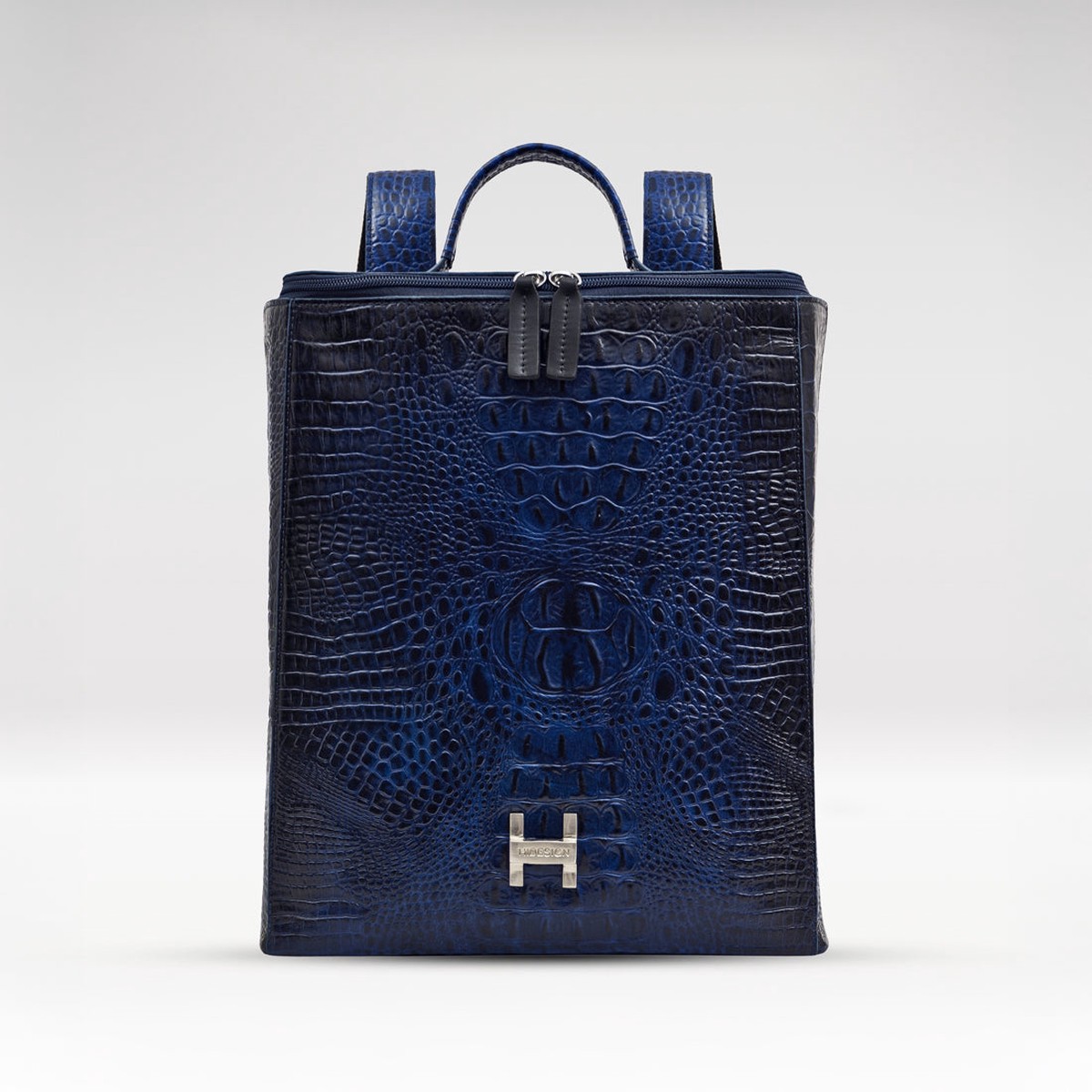 Sabrina 03 Blue Leather Backpack