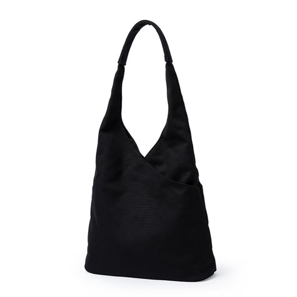 Women's Black Canvas Hobo Bag Canvas Hobo Bags Thick Canvas Bag